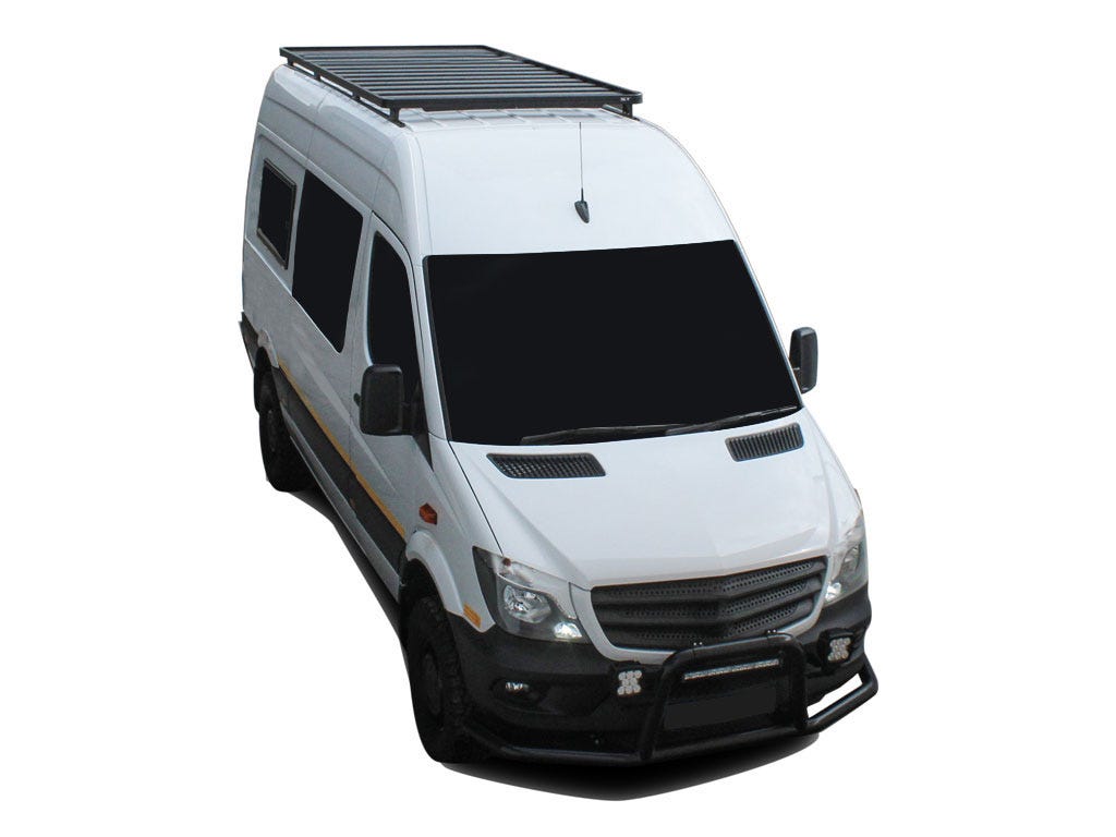 Mercedes-Benz Sprinter 144in/170in / L2/L3 / MWB/LWB Wheelbase w/o OEM Tracks (2006-Current) Slimline II Roof Rack Kit - Image 2