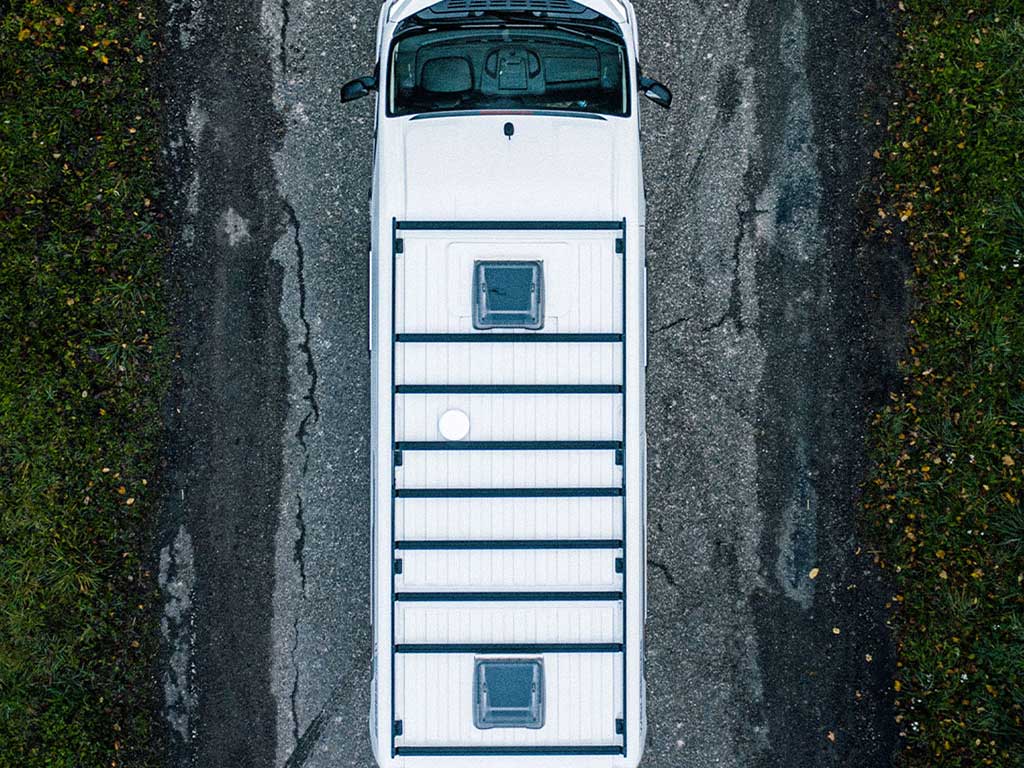 Mercedes-Benz Sprinter (L2H1/144in MWB/Standard Roof) (2007-Current) Slimpro Roof Rack Kit - Image 8