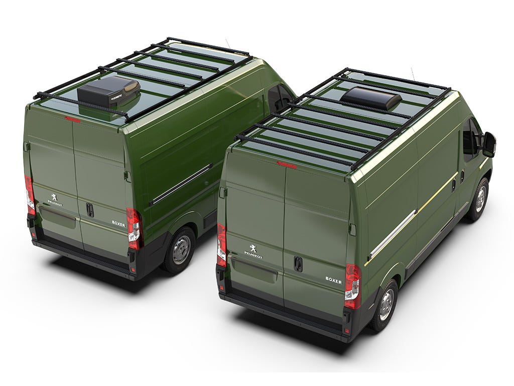 Peugeot Boxer (L2H2/136in WB/High Roof) (2014-Current) Slimpro Roof Rack Kit - Image 3