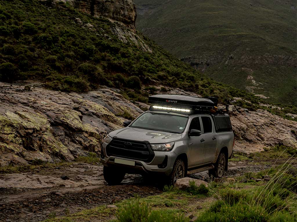 Toyota Hilux (2016-Current) Slimsport Roof Rack Kit Light Bar Ready - Image 6