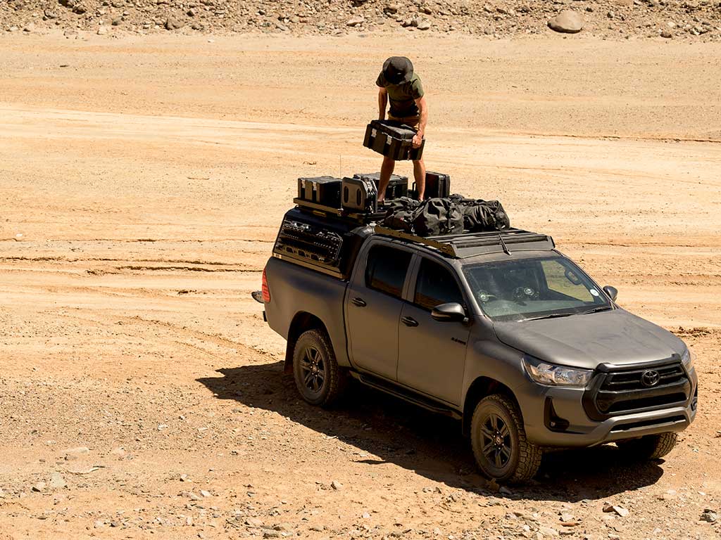 Toyota Hilux (2016-Current) Slimsport Roof Rack Kit Light Bar Ready - Image 8