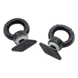 Black Tie Down Rings / Eye Bolts for Tracks